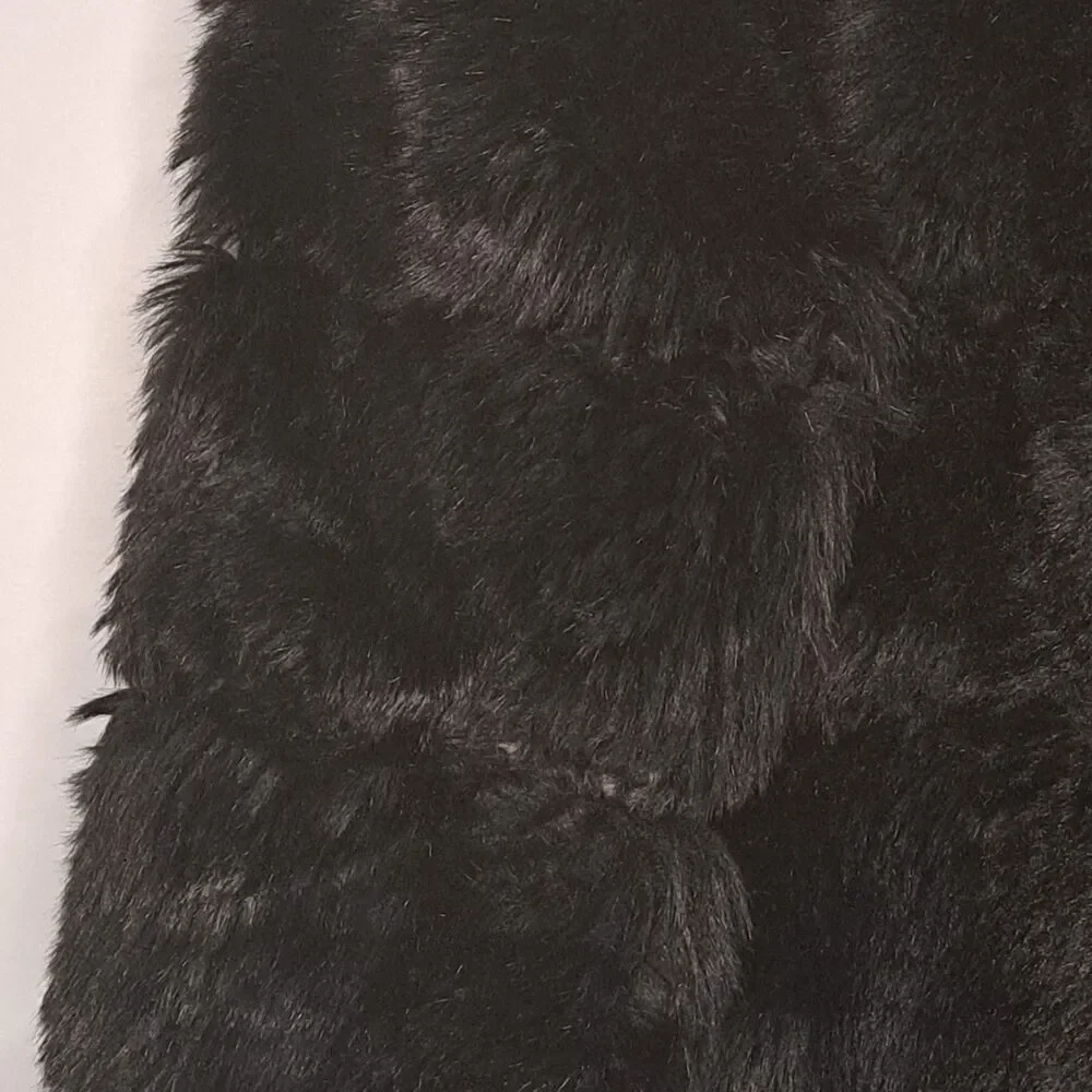 BOPT The Beauty Optimal Product Women's Faux Fur Coat Jacket MP7 Black Large NWT - Picture 6 of 8